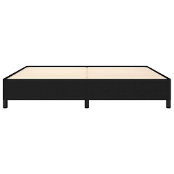 Maison Chic Lit adulte - Lit simple Cadre de lit,Structure du lit Contemporain Noir 200x200 cm Tissu -MN23043 pas cher