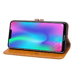 Wewoo Housse Coque Business Style Oil Wax Texture en cuir à rabat horizontal pour Huawei Honor 8Cavec support et fentes cartes et portefeuille marron pas cher