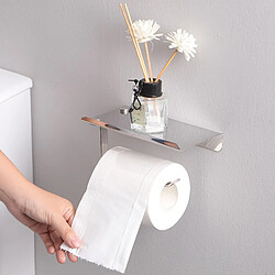 Universal Porte-papier toilette gratuit avec porte-téléphone en acier inoxydable adhésif de toilette clips de mouchoir porte-papier toilette