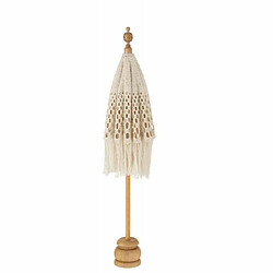 Paris Prix Parasol Déco sur Pied Macramé 95cm Blanc