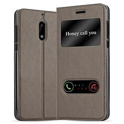 Cadorabo Coque Nokia 6 2017 Etui en Marron