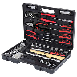 KS Tools Kit d'outils universel 49 pcs Acier chromé 1/4"" + 1/2""