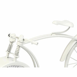 Avis Gift Decor Horloge de table Bicyclette Blanc Métal 38 x 20 x 4 cm (4 Unités)