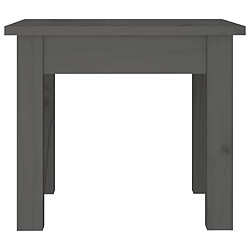 Acheter vidaXL Table basse Gris 35x35x30 cm Bois massif de pin