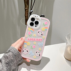 GUPBOO Étui pour iPhone11ProMax Fleur japonaise et coréenne Pacha tête de chien dessin animé étui pour téléphone portable souple