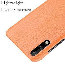 Acheter Wewoo Coque Rigide Pour Huawei Enjoy 10s Antichoc Crocodile Texture PC + PU Case Orange