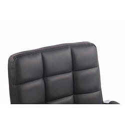 Acheter Decoshop26 Fauteuil de bureau sur roulettes hauteur réglable pivotant accoudoirs en PVC noir 10_0002457