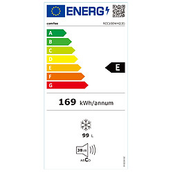 Comfee Congélateur Coffre RCC100WH2(E) 99L [Classe E] Thermostat Réglable/ Silencieux/ Contrôle Numérique/ Blanc (55*50*85cm) pas cher