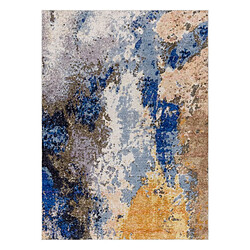 Avis RUGSX Tapis lavable MIRO 51774.802 Abstraction antidérapant - bleu beige 120x170 cm