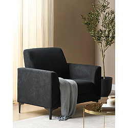 Beliani Fauteuil FENES Tissu Noir