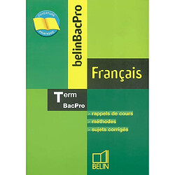 BelinBacpro français, terminale bac pro