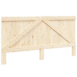 Maison Chic Tête de lit scandinave,Meuble de chambre 200x104 cm bois massif de pin -MN21904