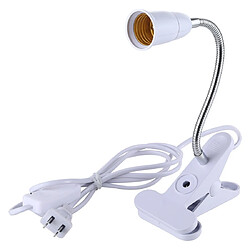 Wewoo E27 Support de base de lampe à pince flexible avec commutateurprise américaine360 degrés