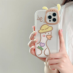 Avis GUPBOO Étui pour iPhone12 Doodle Canard Fleur Dessin Animé Téléphone Cas Bracelet Doux