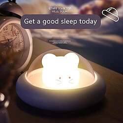 Universal Lumière de nuit LED pour les enfants, USB rechargeable, Lampe de chevet dimmable, Lumière chaude, Commande tactile, Lampe de lit chaude et mignonne comme aide au sommeil Cadeau Lampe de chambre de lit, (blanc)