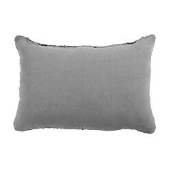 Thedecofactory SKIN - Coussin en cuir tressé gris clair 60x40 pas cher