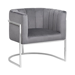 Beliani Fauteuil LARVIK - Gris