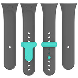 Avis Bracelet pour Montre Connectée en Silicone-Gris foncé + vert lime-pour Redmi Watch3 Mi Watch Lite3/5