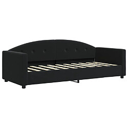 vidaXL Lit de repos sans matelas noir 80x200 cm velours