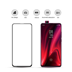 Wewoo Film de verre trempé de plein écran incurvé par colle complète de mocolo 0.33mm 9H 3D pour Redmi K20 pro