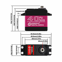 Avis DS3240 6V 40KG Servomoteur avec cames 25T pour camion robotisé Baja Car Modèle 1/10 (180 degrés)