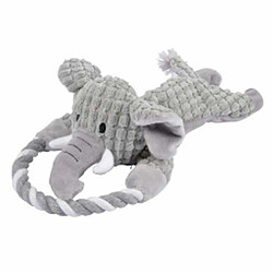 Paris Prix Peluche pour Chien Éléphant 21cm Gris