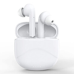 Chrono Écouteurs sans fil Bluetooth 5.0, avec IPX7 étanche, écouteurs intra-auriculaires stéréo 3D, micro intégré, appariement automatique des fenêtres contextuelles pour écouteurs de sport iPhone/Samsung/Android(Blanc)