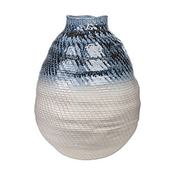 Vase Romimex Bleu Beige Porcelaine 37 x 47 x 37 cm