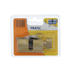 BRICARD PRATIC 1442 Cylindre 30+30 mm en laiton a bouton / niveau de sécurité 1