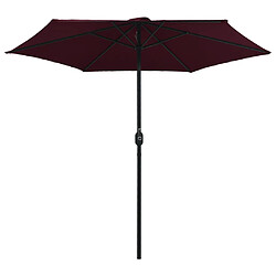 Avis ComfortXL Parasol D'extérieur Et Mât En Aluminium 270x246 Cm Bordeaux