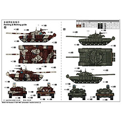 Trumpeter Maquette Char Russian T-72b1 Mbt (w/kontakt-1 Reactive Armor)