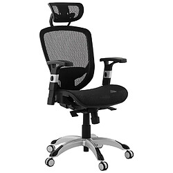 Alterego Fauteuil de bureau ergonomique 'TYPHON' noir