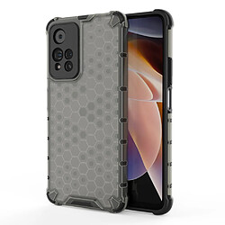 Coque en TPU anti-rayures, motif nid d'abeille, antichoc gris pour votre Xiaomi Redmi Note 11 Pro Plus/Redmi Note 11 Pro