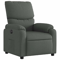 Avis Maison Chic Fauteuil Relax pour salon, Fauteuil inclinable électrique Gris foncé Tissu -GKD26020