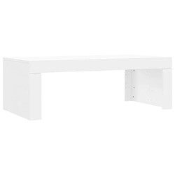 Maison Chic Table basse,Table Console Table d'appoint, Table pour salon blanc 102x50x36 cm bois d'ingénierie -MN25200