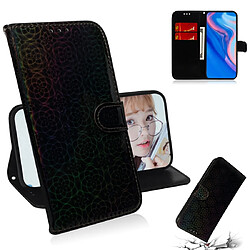 Wewoo Housse Coque Pour Huawei P Smart Z / Y9 Prime 2019 Couleur unie Boucle magnétique colorée Flip horizontal en cuir PU avec support et fentes cartes et portefeuille et lanière noir