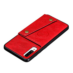 Acheter Wewoo Coque Rigide Pour Galaxy A70s Etui de protection magnétique antichoc en PU + TPU avec fentes cartes Rouge