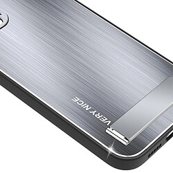 Coque en TPU + alliage d'aluminium anti-chute avec béquille pour votre iPhone 14 Pro Max - argent