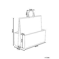 Avis Beliani Porte-revues en rotin clair LARAK