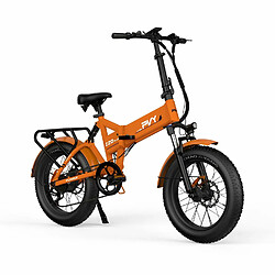 Vélo Électrique PVY Z20 Plus 1000 - Moteur 250W Batterie 48V16.5AH Freins à Disque Hydrauliques Autonomie 120KM - Orange