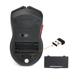 Avis Souris sans fil usb 6 boutons 2.4g optique réglable 2400dpi jeu noir