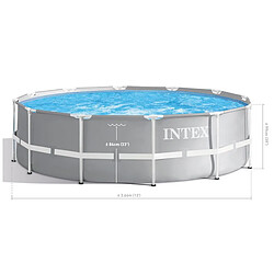 Piscine tubulaire ronde prism frame intex Ø366 x 99 cm