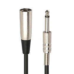 Avis Wewoo Câble 30cm XLR 3-Pin Mâle à 1/4 pouce 6.35mm XLR Femelle Microphone Stéréo Cordon Audio