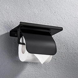 Avis Universal Porte-papier toilette en acier inoxydable pour salle de bains avec étagère Porte-mouchoir pour téléphone mobile | Porte-papier (noir)