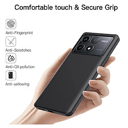 Htdmobiles Coque pour Xiaomi Poco F6 Pro 5G / Redmi K70 5G / K70 Pro 5G / K70S - housse etui silicone gel fine + verre trempe - NOIR