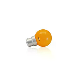 Ampoule LED B22 1W Orange forme G45 230V