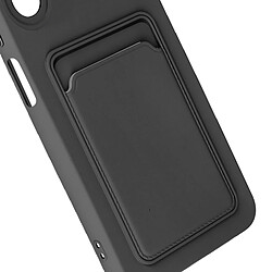 Avizar Coque pour Samsung Galaxy A15 5G Porte-carte Souple Anti-traces Noir