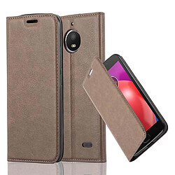 Cadorabo Coque Motorola MOTO E4 Etui en Brun