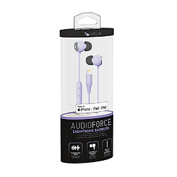 Helix Écouteurs Intra Ultrabuds SE Lightning avec Micro et Bouton Contrôle de Volume Violet