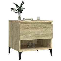 Acheter Maison Chic Table d'appoint | Table Basse Chêne sonoma 50x46x50 cm Bois d'ingénierie -GKD24515